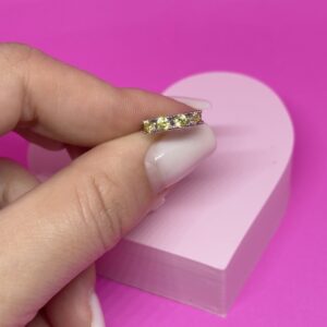 Piercing Fake Cristais Yellow