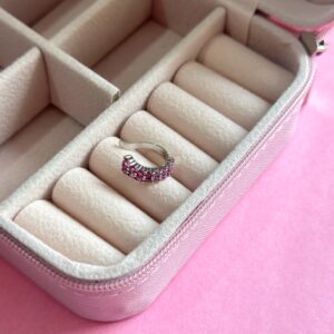 Piercing Fake Pink Prata