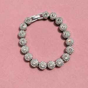 Pulseira Inspired Swarovski Ródio