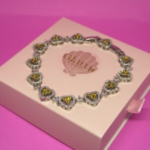 Pulseira Corações Yellow