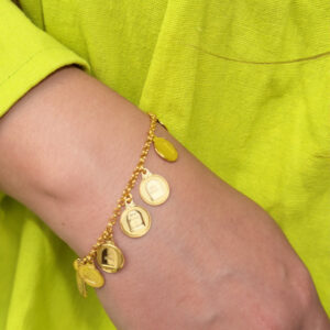 Pulseira 10 Mandamentos ouro