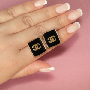 Brinco Inspired Chanel black